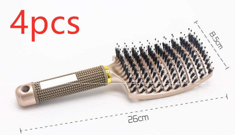 Hairbrush Anti Klit Brushy Haarborstel Women Detangler Hair Brush Bristle Nylon Scalp Massage  Teaser Hair Brush Comb - 𝓢𝓱𝓸𝓹𝓵𝓮𝓬𝔂
