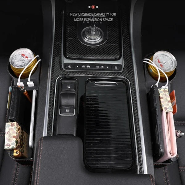 PU Car Organizer Seat Gap Storage Box Car Seat Side Slit for Wallet Phone Coins Cigarette Keys Cards Car Accessories - 𝓢𝓱𝓸𝓹𝓵𝓮𝓬𝔂