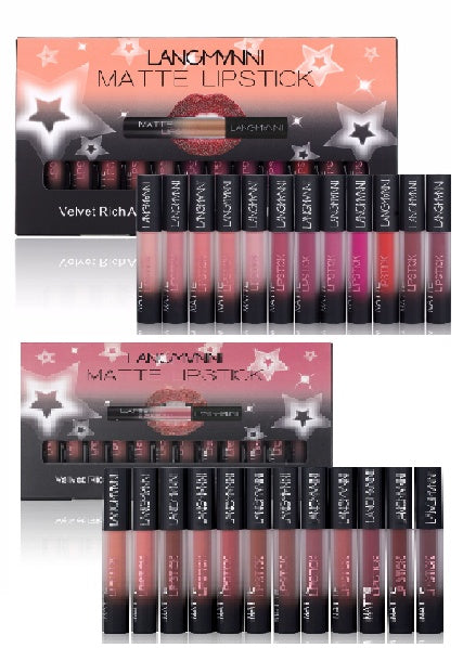 Matte Lipstick Waterproof Long-lasting Velvet Lipstick Set - 𝓢𝓱𝓸𝓹𝓵𝓮𝓬𝔂
