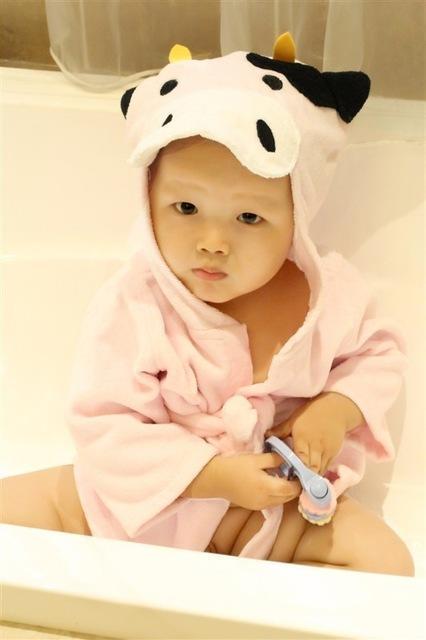 Cartoon Cute Animal Modeling Baby Bath Towels Baby Bathrobes Cotton Children's Bathrobes Baby Hooded - 𝓢𝓱𝓸𝓹𝓵𝓮𝓬𝔂