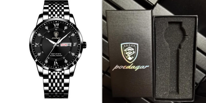 New Men's Watch Waterproof Luminous Calendar - 𝓢𝓱𝓸𝓹𝓵𝓮𝓬𝔂