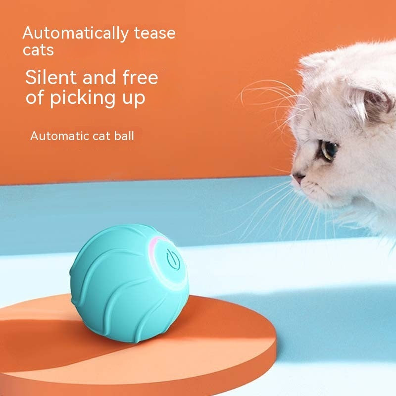 Smart Cat Toys Rolling Ball Pet Cat Owner Interactive Pets Toys Automatic Bouncing Ball USB Self Hi Teasing Kittens Jumping Ball - 𝓢𝓱𝓸𝓹𝓵𝓮𝓬𝔂