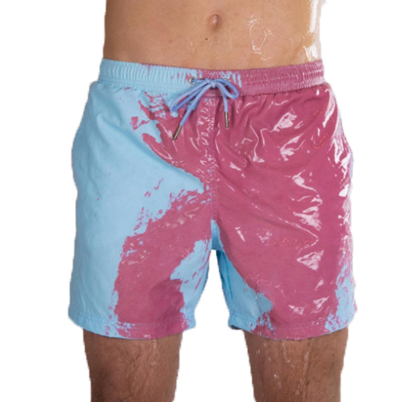 Magical Change Color Beach Shorts Summer Men Swimming Trunks Swimwear Swimsuit Quick Dry bathing shorts Beach Pant - 𝓢𝓱𝓸𝓹𝓵𝓮𝓬𝔂