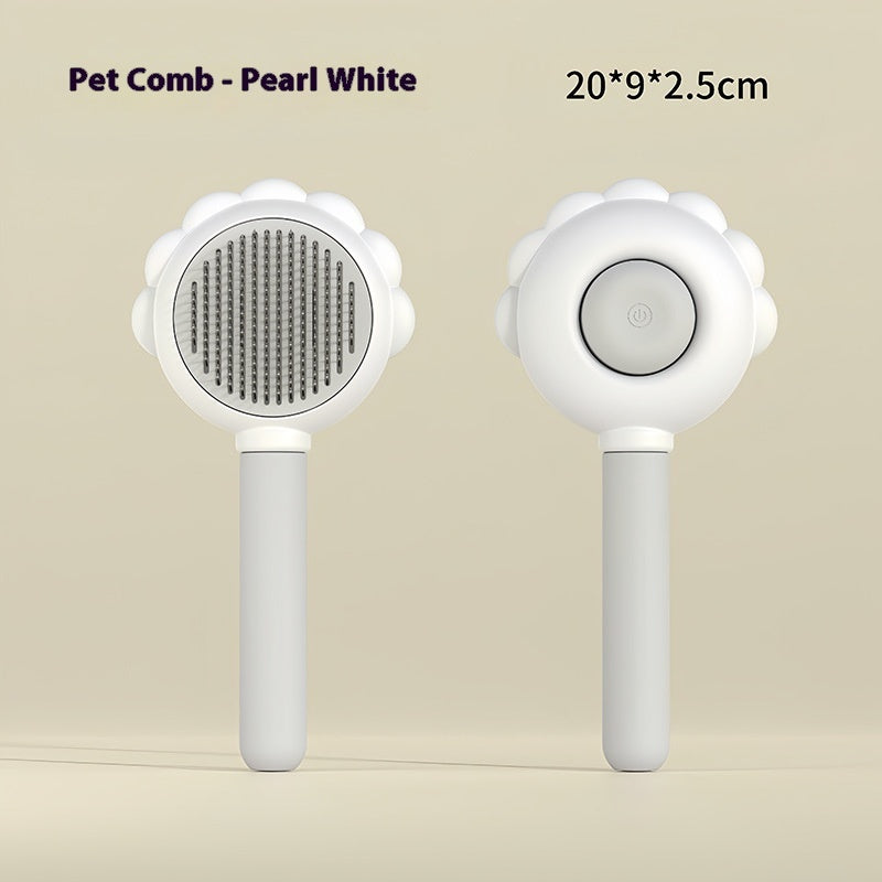 2 In 1 Self Cleaning Dog Brush Comb With Spray Pets Grooming Hair Remover Combs Brush Floating Hair Pet Grooming Brush Pet Products - 𝓢𝓱𝓸𝓹𝓵𝓮𝓬𝔂