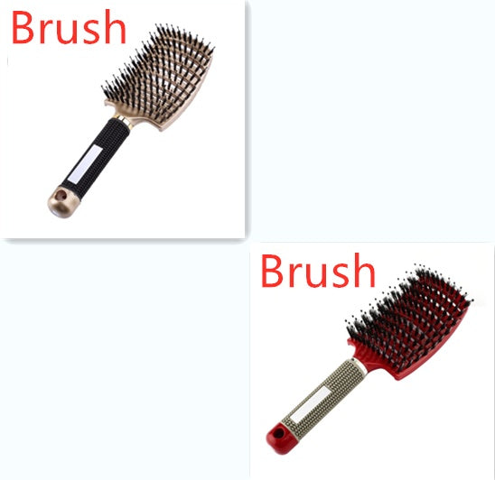 Hairbrush Anti Klit Brushy Haarborstel Women Detangler Hair Brush Bristle Nylon Scalp Massage  Teaser Hair Brush Comb - 𝓢𝓱𝓸𝓹𝓵𝓮𝓬𝔂