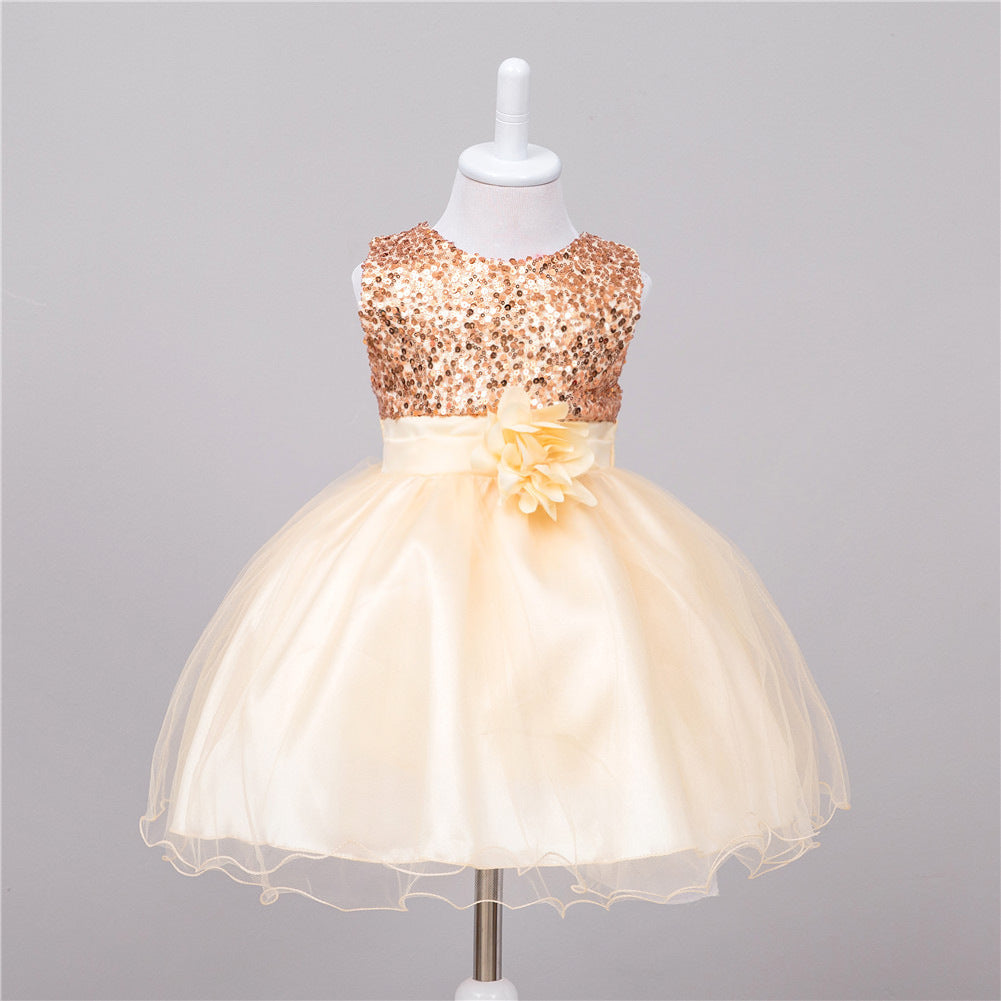 Baby Sequin Dress Flower Girl Wedding Princess Dress - 𝓢𝓱𝓸𝓹𝓵𝓮𝓬𝔂
