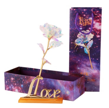 24K Luminous Color Gold Rose Flower Set - 𝓢𝓱𝓸𝓹𝓵𝓮𝓬𝔂