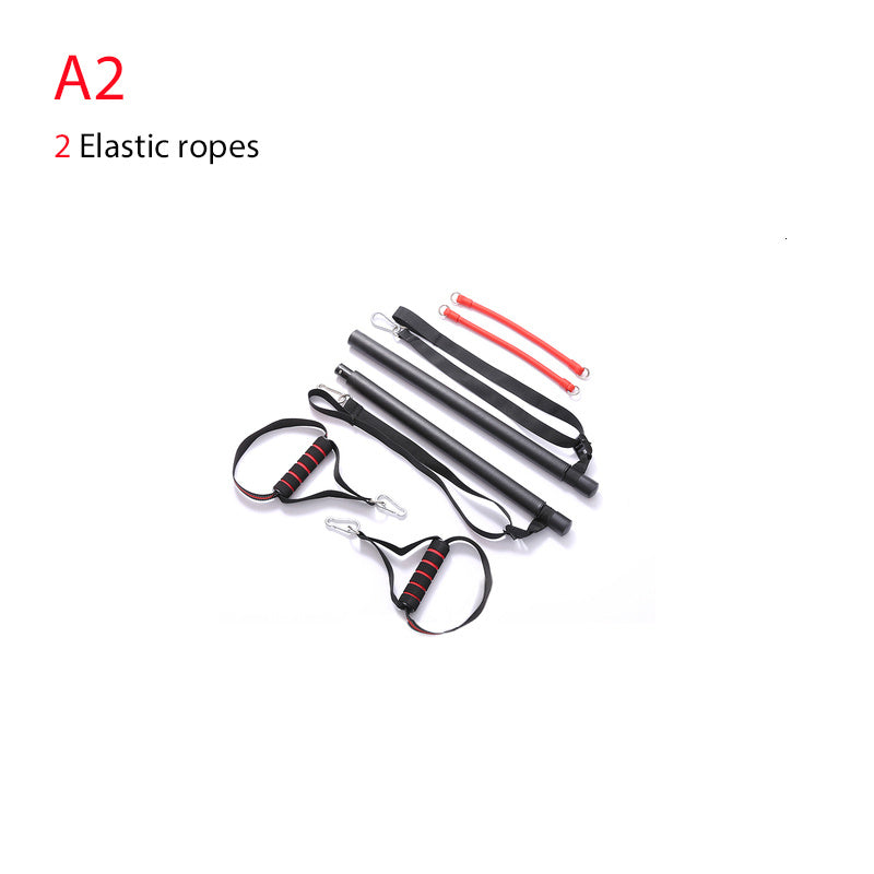 Body Workout Trainer Bar with Resistance Bands Rubber Buckles - 𝓢𝓱𝓸𝓹𝓵𝓮𝓬𝔂