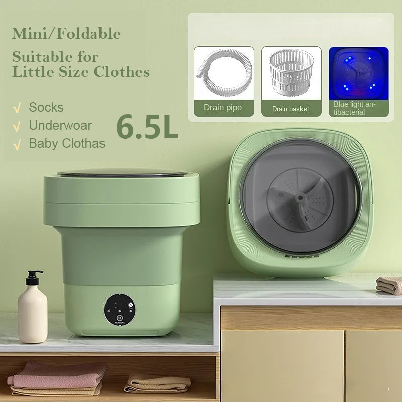 Mini Foldable Washing Machine Portable Mini Socks Underwear Panties Washing Machine Big Capacity 3 Models With Spinning Dry Gadgets - 𝓢𝓱𝓸𝓹𝓵𝓮𝓬𝔂
