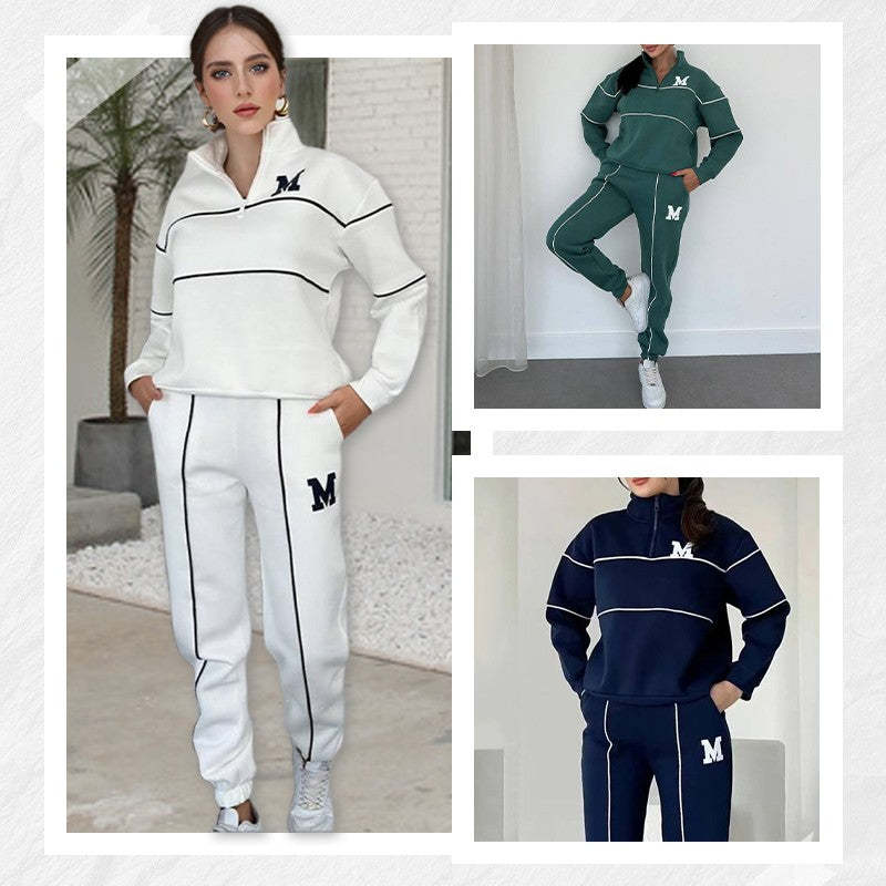 Womens 2 Piece Outfits Lounge Hoodless Pullover Sweatshirt Sweatsuit Sets Sweatshirt Baggy Fashion Sweatpants With Pockets - 𝓢𝓱𝓸𝓹𝓵𝓮𝓬𝔂