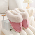 Winter Warm Plush Home Slippers Indoor Fur Slippers Women Soft Lined Cotton Shoes Comfy Non-Slip Bedroom Fuzzy House Shoes Women Couple - 𝓢𝓱𝓸𝓹𝓵𝓮𝓬𝔂