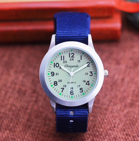 Girls And Boys Waterproof Canvas Quartz Watch - 𝓢𝓱𝓸𝓹𝓵𝓮𝓬𝔂