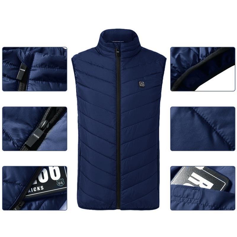 Heated Vest Smart Electric Heating Jacket Men Women Waistcoat Winter - 𝓢𝓱𝓸𝓹𝓵𝓮𝓬𝔂