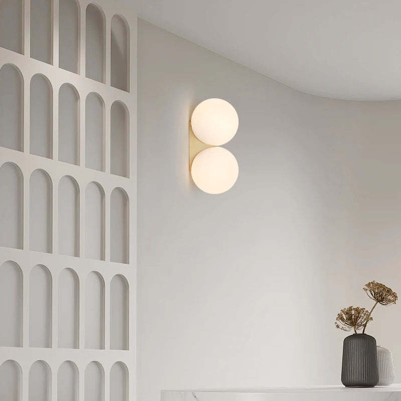 Bedroom Bedside Lamp Simple Glass Ball Wall Lamp - 𝓢𝓱𝓸𝓹𝓵𝓮𝓬𝔂