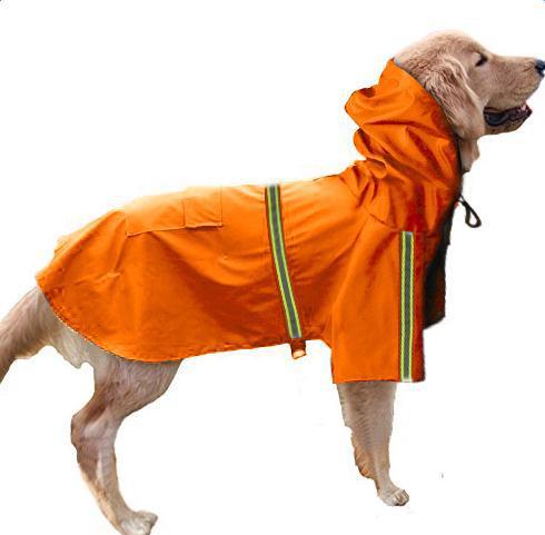 Spring and summer new dog raincoat waterproof cape dog reflective raincoat large dog raincoat - 𝓢𝓱𝓸𝓹𝓵𝓮𝓬𝔂