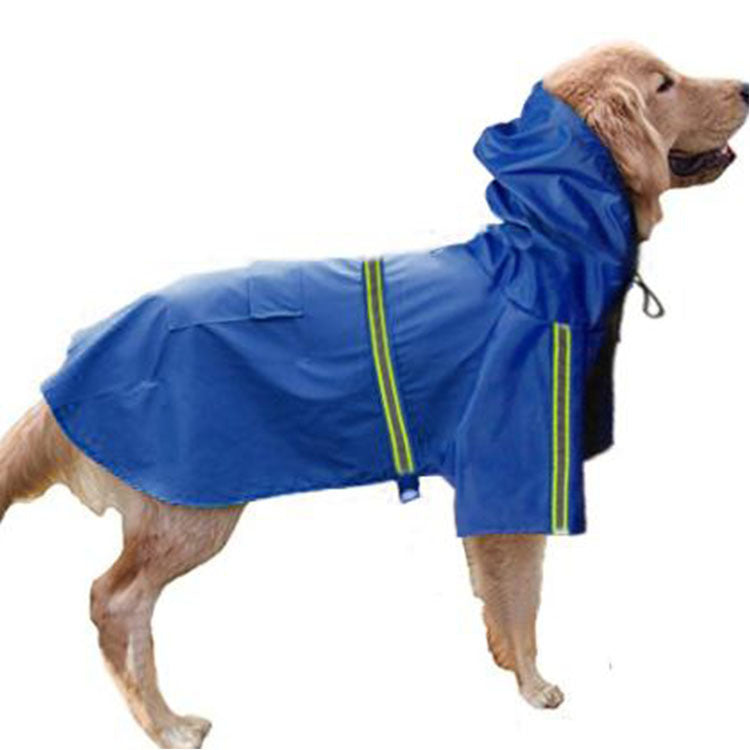 Spring and summer new dog raincoat waterproof cape dog reflective raincoat large dog raincoat - 𝓢𝓱𝓸𝓹𝓵𝓮𝓬𝔂