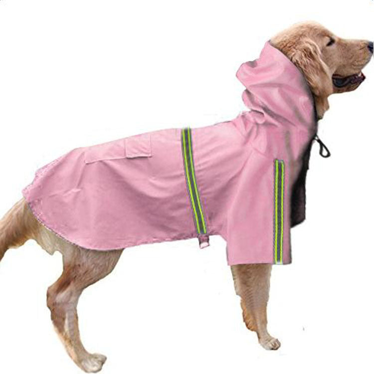 Spring and summer new dog raincoat waterproof cape dog reflective raincoat large dog raincoat - 𝓢𝓱𝓸𝓹𝓵𝓮𝓬𝔂