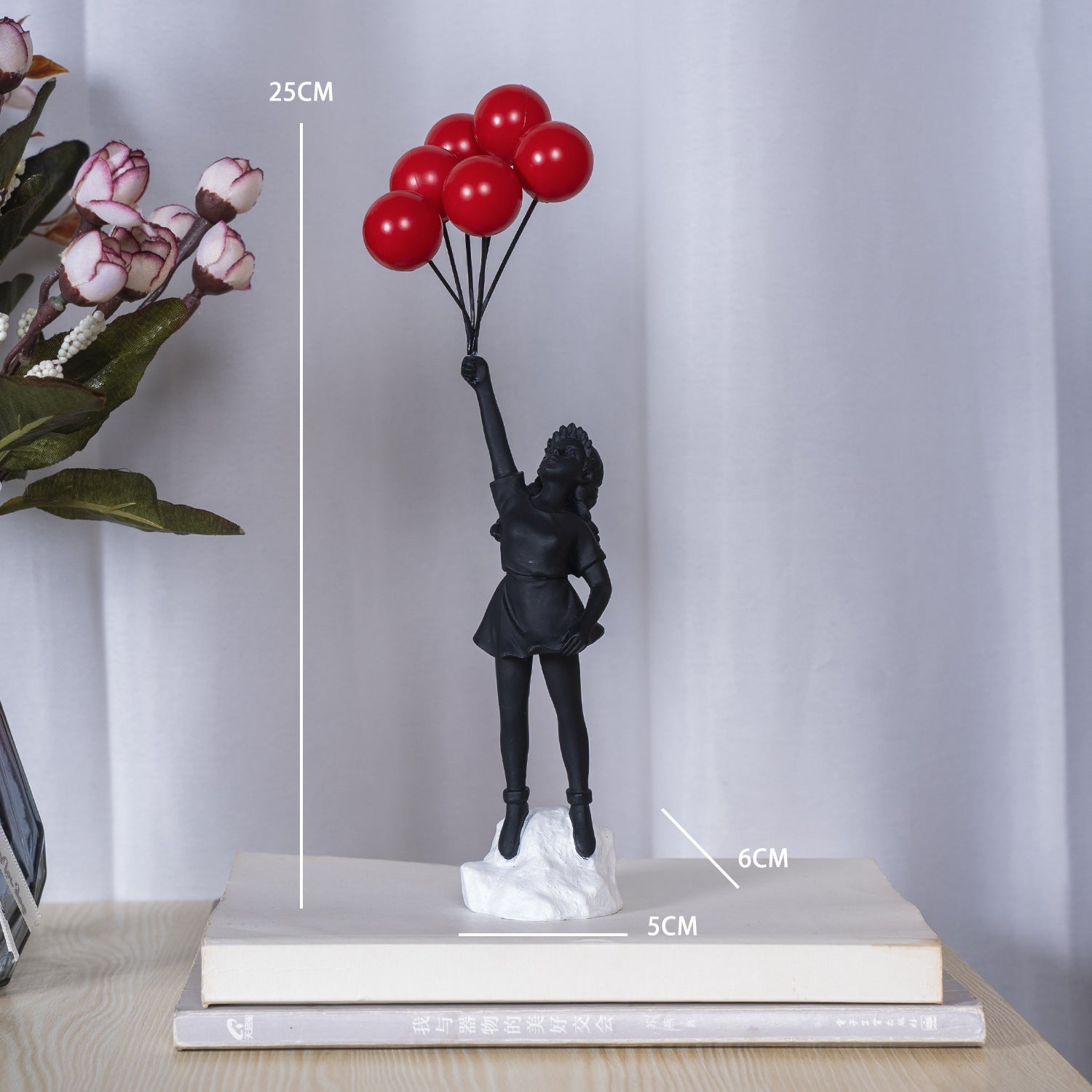 Little Girl With Balloon Art Sculpture Living Room Decorations Decoration Resin - 𝓢𝓱𝓸𝓹𝓵𝓮𝓬𝔂