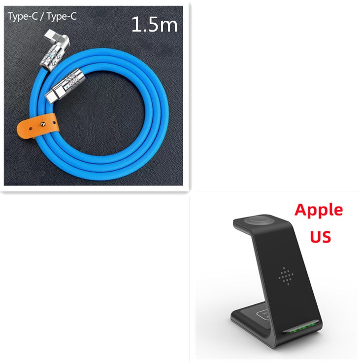 3 In 1 Fast Charging Station Wireless Charger Stand Wireless Quick Charge Dock For Phone Holder - 𝓢𝓱𝓸𝓹𝓵𝓮𝓬𝔂