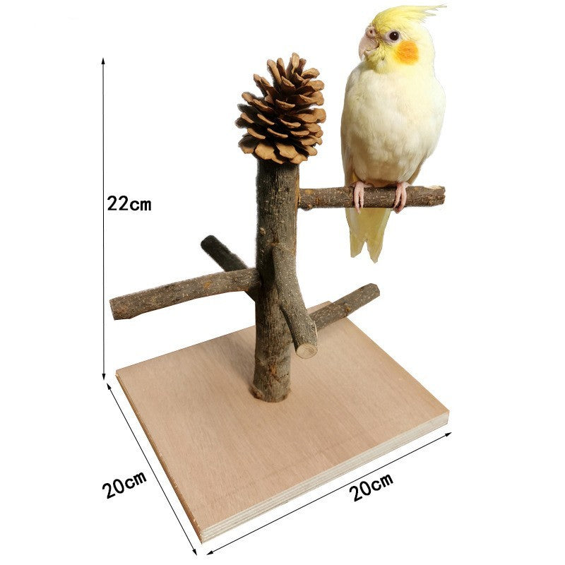 Solid Wood Parrot Station Frame Training Bird Shelf Parrot Toys - 𝓢𝓱𝓸𝓹𝓵𝓮𝓬𝔂