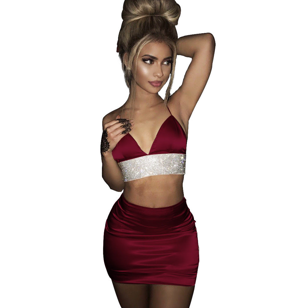 3 Color Sexy Spaghetti Straps, Two Sets  Skirts, Evening Dresses - 𝓢𝓱𝓸𝓹𝓵𝓮𝓬𝔂