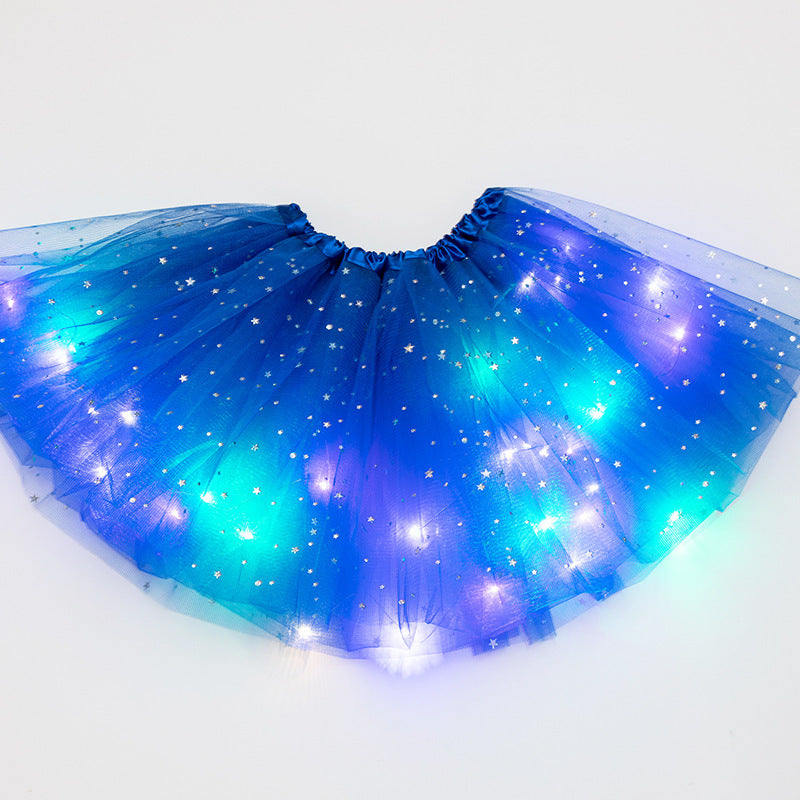 Magical & Luminous  LED Princess Halloween Tutu Skirt Sequins Shiny Skirt - 𝓢𝓱𝓸𝓹𝓵𝓮𝓬𝔂