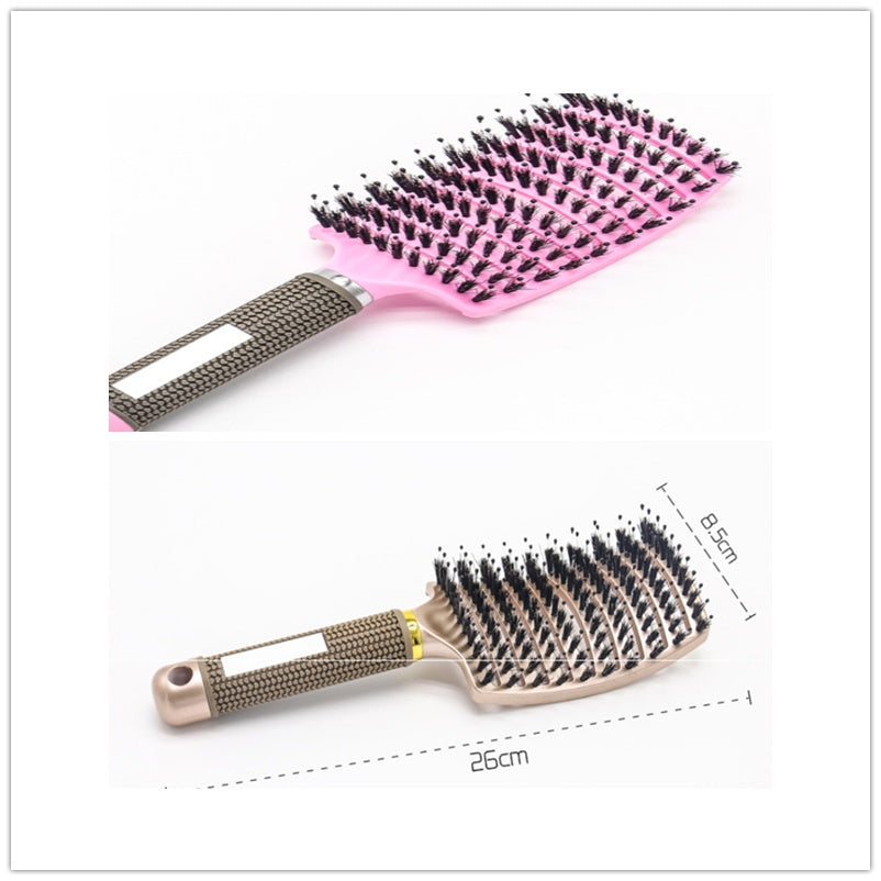 Hairbrush Anti Klit Brushy Haarborstel Women Detangler Hair Brush Bristle Nylon Scalp Massage  Teaser Hair Brush Comb - 𝓢𝓱𝓸𝓹𝓵𝓮𝓬𝔂