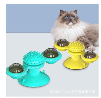 Cat Rotating Windmill Multi-Function Toys Itch Scratching Device Teeth Shining Toy - 𝓢𝓱𝓸𝓹𝓵𝓮𝓬𝔂
