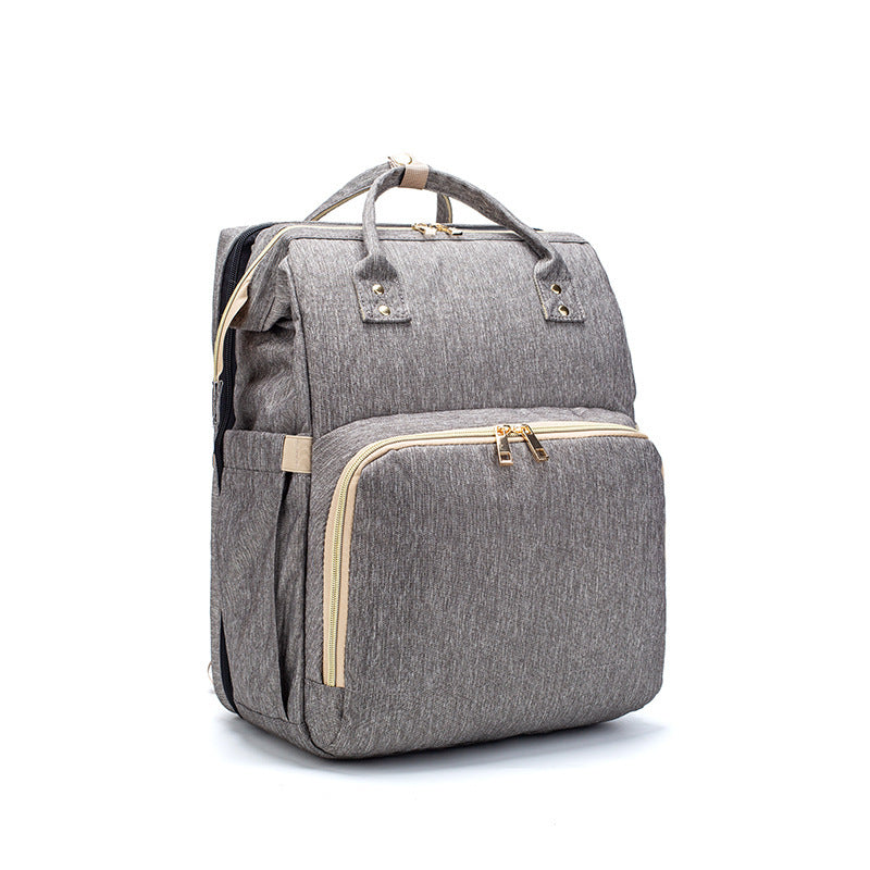 USB Charging Version Mommy Bed Backpack Folding Large Capacity Multi-function - 𝓢𝓱𝓸𝓹𝓵𝓮𝓬𝔂