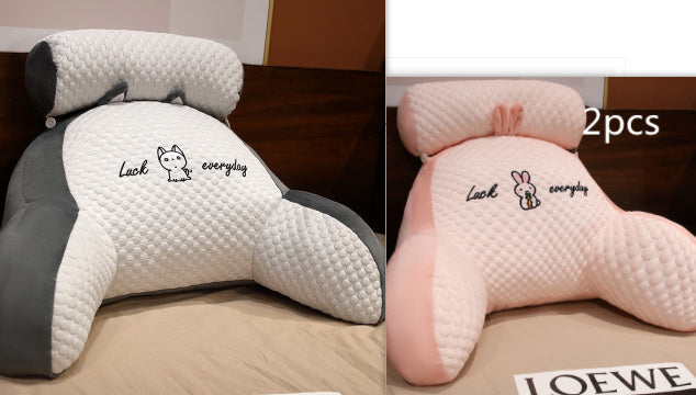 Sofa Fluffy Cushion Luncheon Pillow Triangle Reading Cushion Bedside Soft Large Backrest Lumbar Cushion Office Chair Cushion - 𝓢𝓱𝓸𝓹𝓵𝓮𝓬𝔂