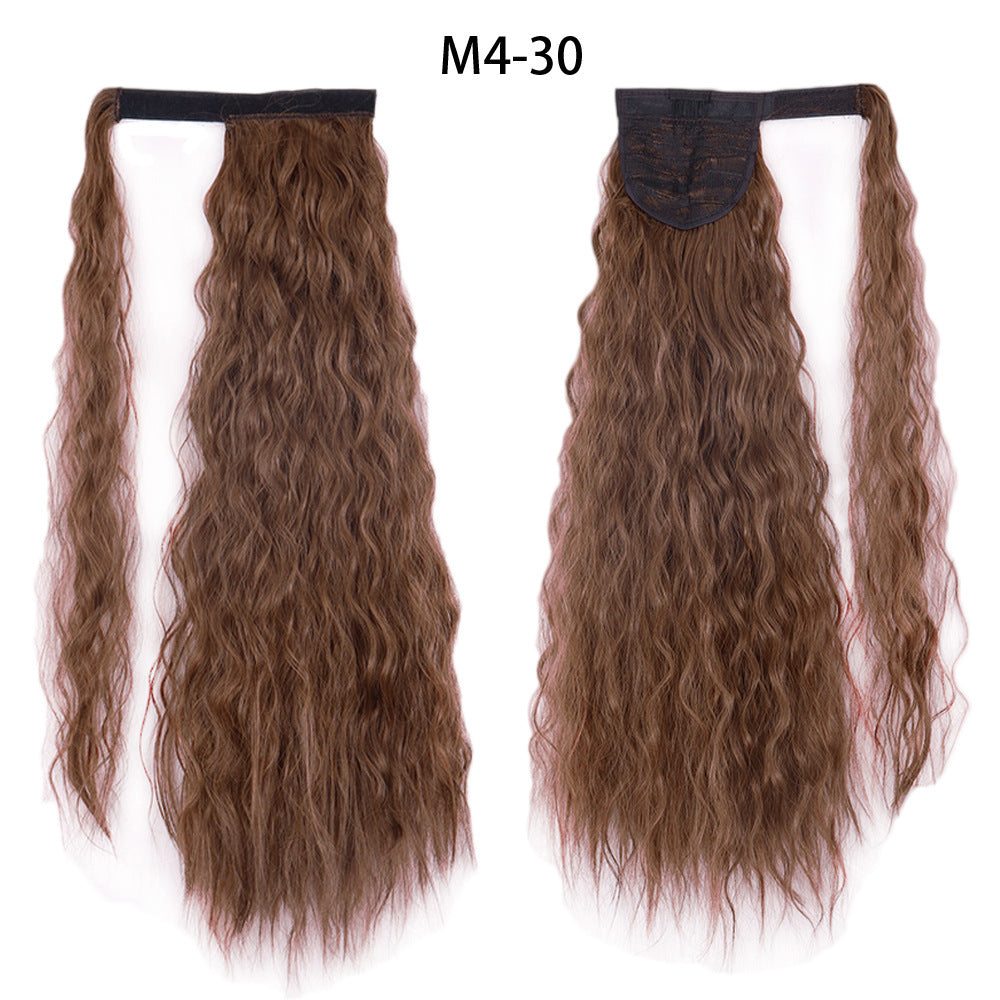Ponytail Wig Water Wave Velcro Banding Chemical Fiber High Temperature Silk - 𝓢𝓱𝓸𝓹𝓵𝓮𝓬𝔂