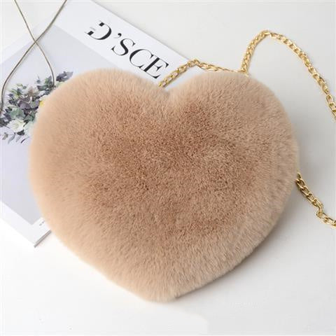 Love Bags For Women Plush Chain Shoulder Bags Valentine's Day Party Bag - 𝓢𝓱𝓸𝓹𝓵𝓮𝓬𝔂