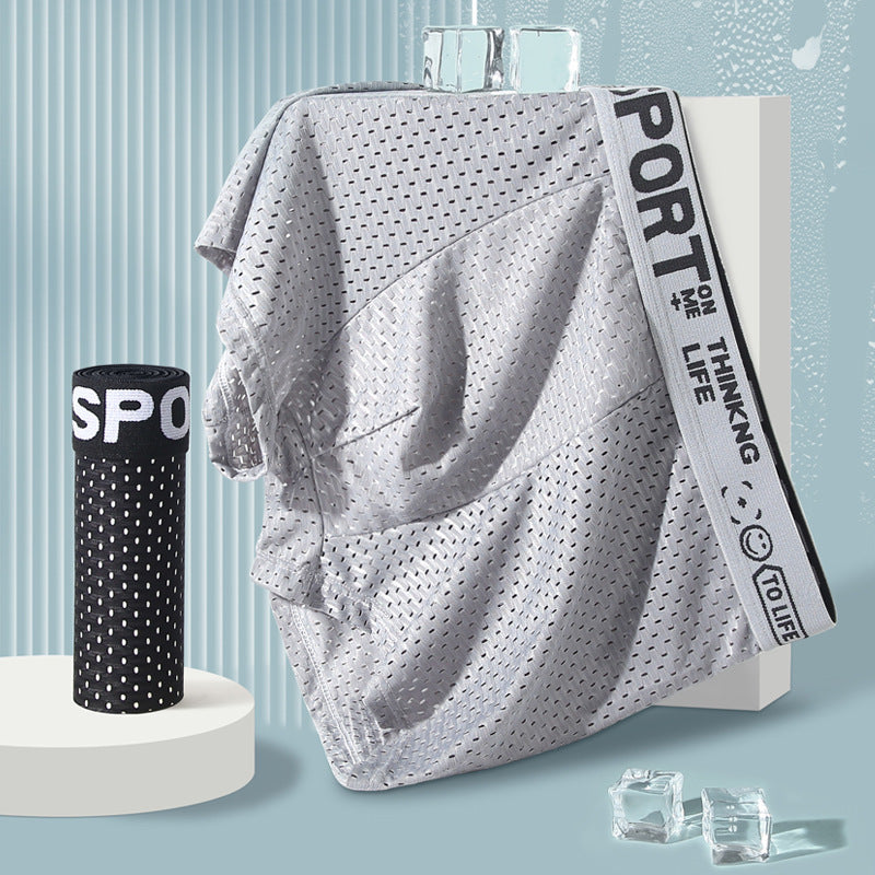Men's Underwear Ice Silk Mesh Boxers - 𝓢𝓱𝓸𝓹𝓵𝓮𝓬𝔂