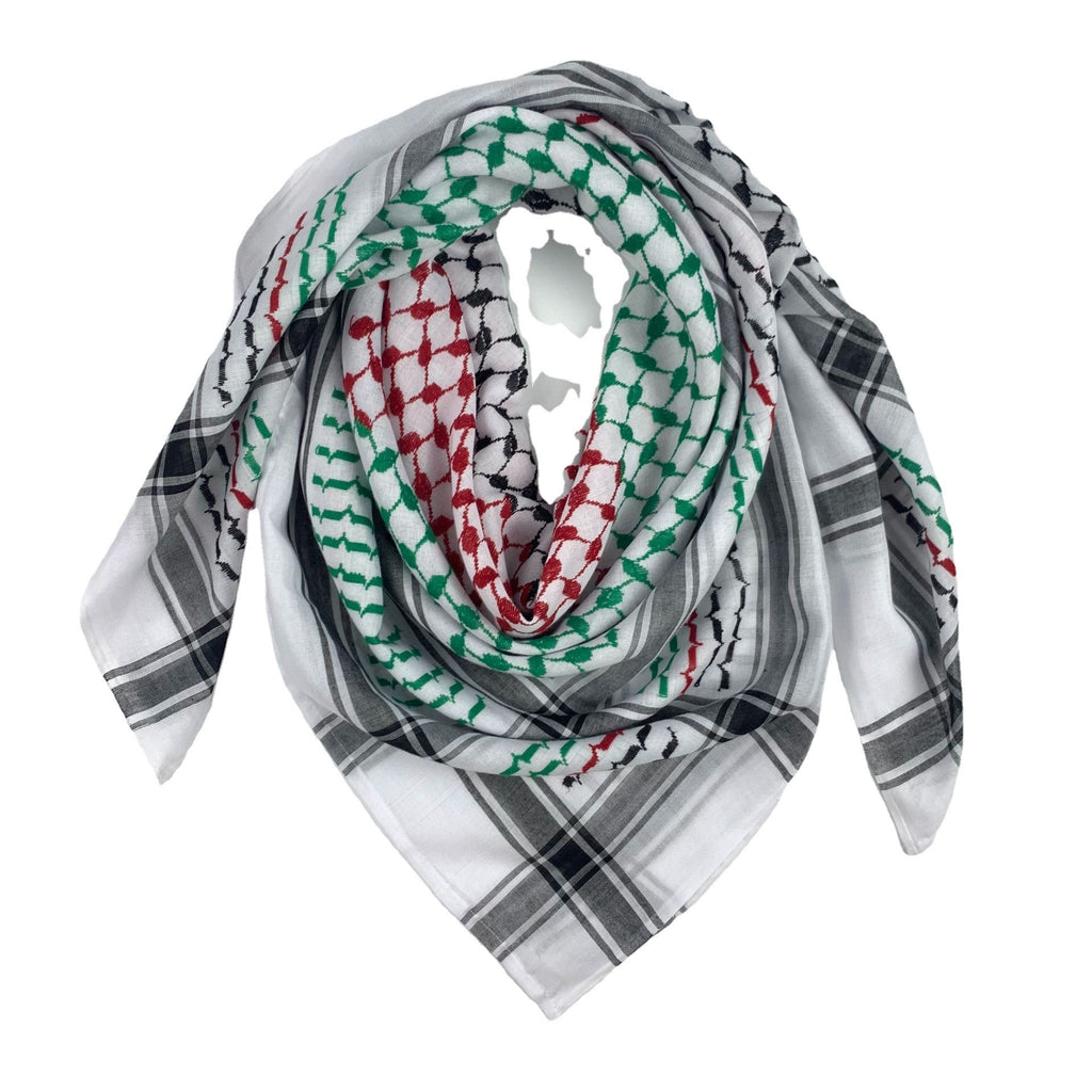 Keffiyeh Jacquard Square Scarf Men Dubai Middle East Muslim Saudi Arabia - 𝓢𝓱𝓸𝓹𝓵𝓮𝓬𝔂
