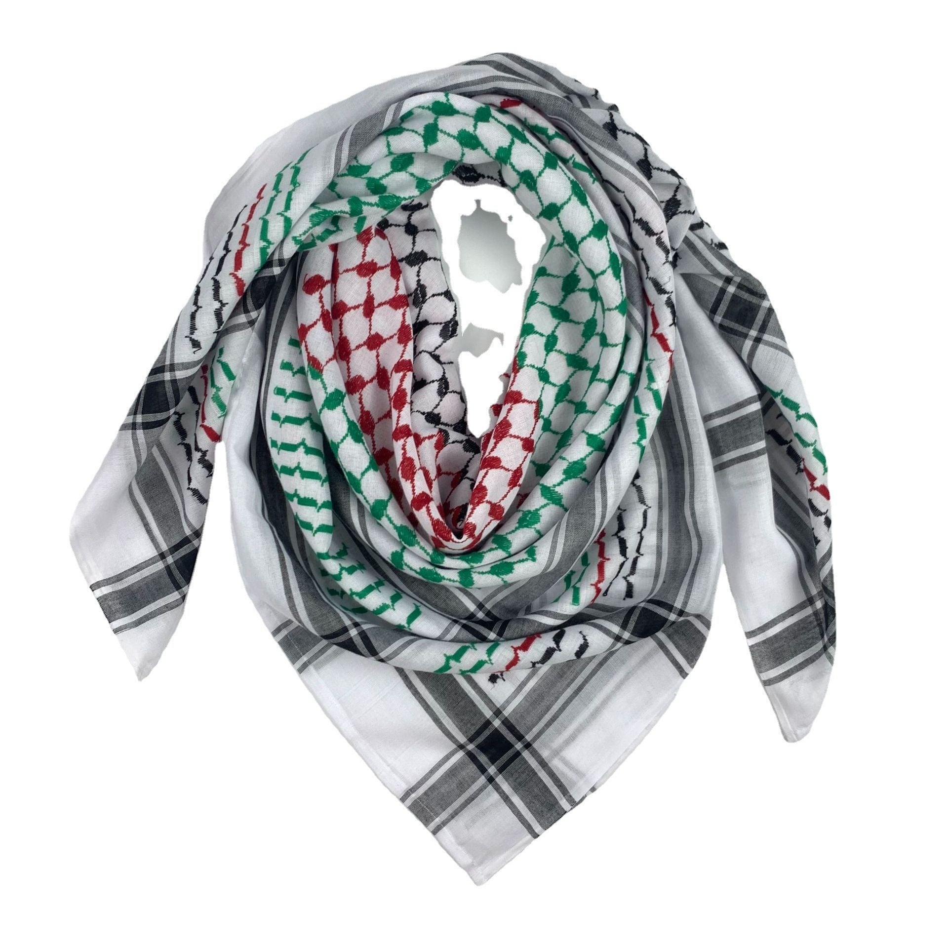 Keffiyeh Jacquard Square Scarf Men Dubai Middle East Muslim Saudi Arabia - 𝓢𝓱𝓸𝓹𝓵𝓮𝓬𝔂