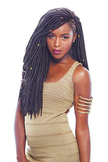 African black solid braided chemical fiber wig - 𝓢𝓱𝓸𝓹𝓵𝓮𝓬𝔂