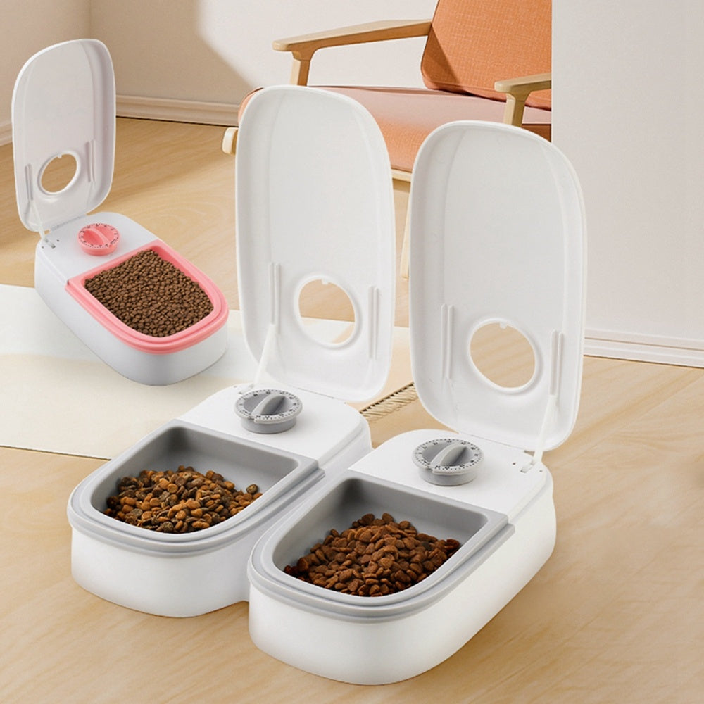 Automatic Pet Feeder Smart Food Dispenser For Cats Dogs Timer Stainless Steel Bowl Auto Dog Cat Pet Feeding Pets Supplies - 𝓢𝓱𝓸𝓹𝓵𝓮𝓬𝔂