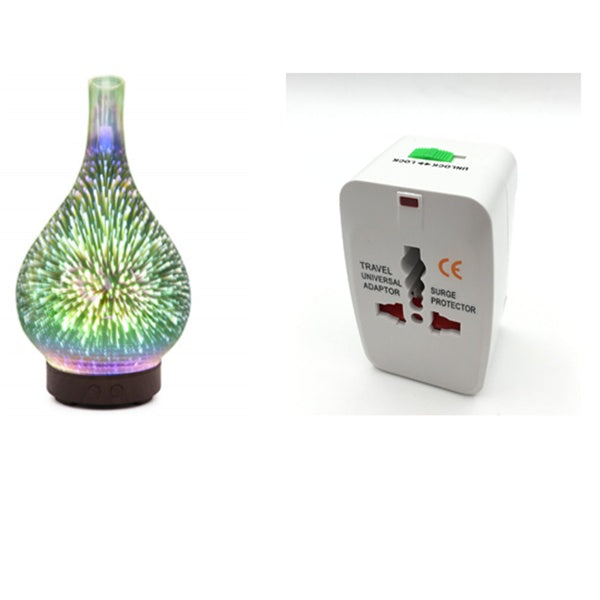 3D Glass Aroma Diffuser Colorful Lamp Humidifier Night Light - 𝓢𝓱𝓸𝓹𝓵𝓮𝓬𝔂
