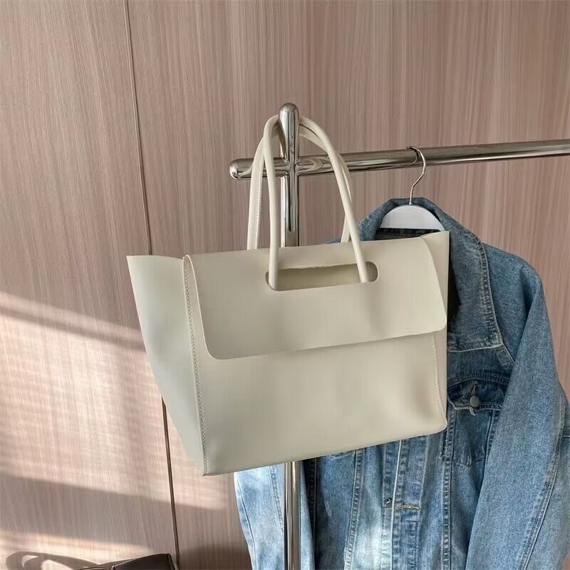 Fashion Women Shoulder Bags Large Capacity Handbags Simple Retro Tote Bags Solid Color Famous Brand High Quality Bags - 𝓢𝓱𝓸𝓹𝓵𝓮𝓬𝔂
