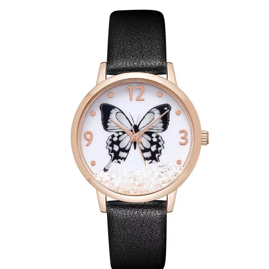 Women's Fashion Numbers Rhinestone Butterfly Quartz Watch - 𝓢𝓱𝓸𝓹𝓵𝓮𝓬𝔂
