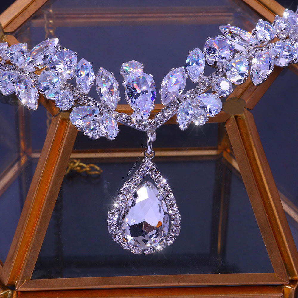 Head Chain Bridal Jewelry Women Luxury High-end Zircon Headband - 𝓢𝓱𝓸𝓹𝓵𝓮𝓬𝔂