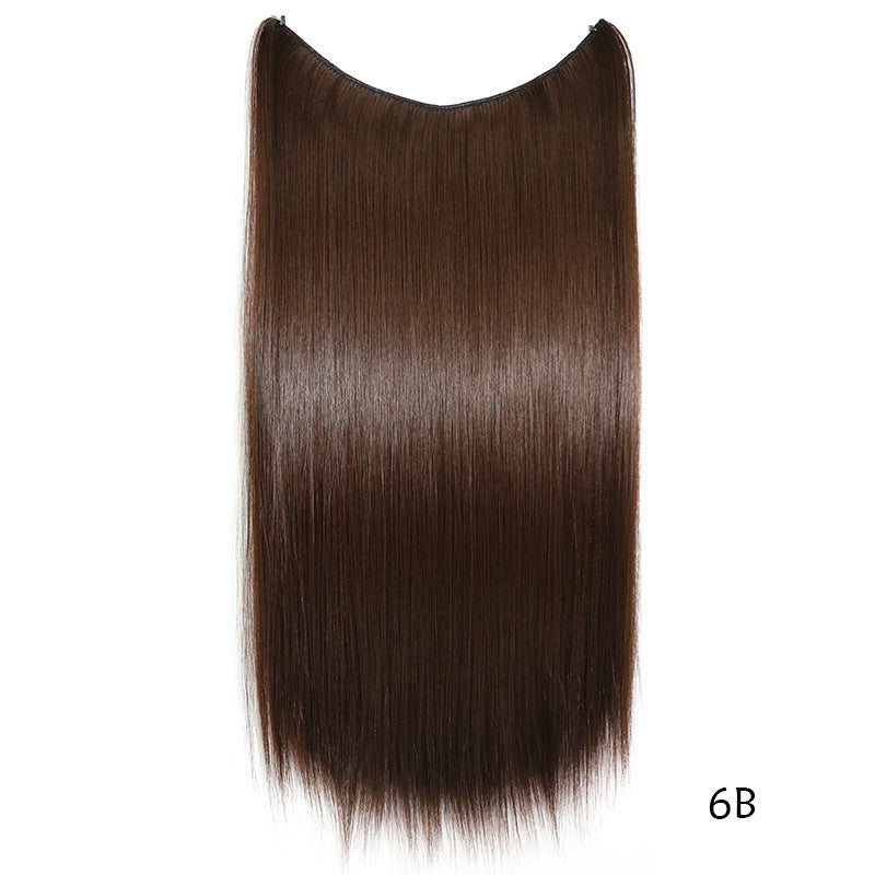 22 inches Invisible Wire No Clips in Hair Extensions Secret Fish Line Hairpieces Silky Straight Synthetic - 𝓢𝓱𝓸𝓹𝓵𝓮𝓬𝔂