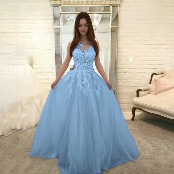 Women Wedding Dress Sleevless Flowers Lace Dress - 𝓢𝓱𝓸𝓹𝓵𝓮𝓬𝔂