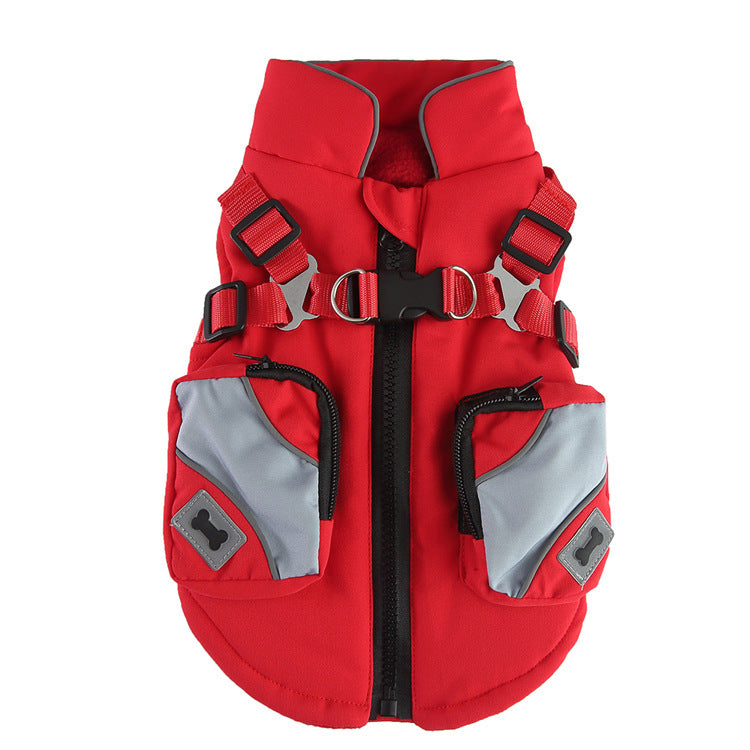 Pet Winter Cotton Dog Clothes Zipper Jacket Dog Supplies - 𝓢𝓱𝓸𝓹𝓵𝓮𝓬𝔂