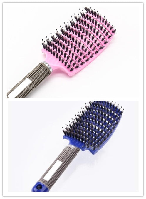 Hairbrush Anti Klit Brushy Haarborstel Women Detangler Hair Brush Bristle Nylon Scalp Massage  Teaser Hair Brush Comb - 𝓢𝓱𝓸𝓹𝓵𝓮𝓬𝔂