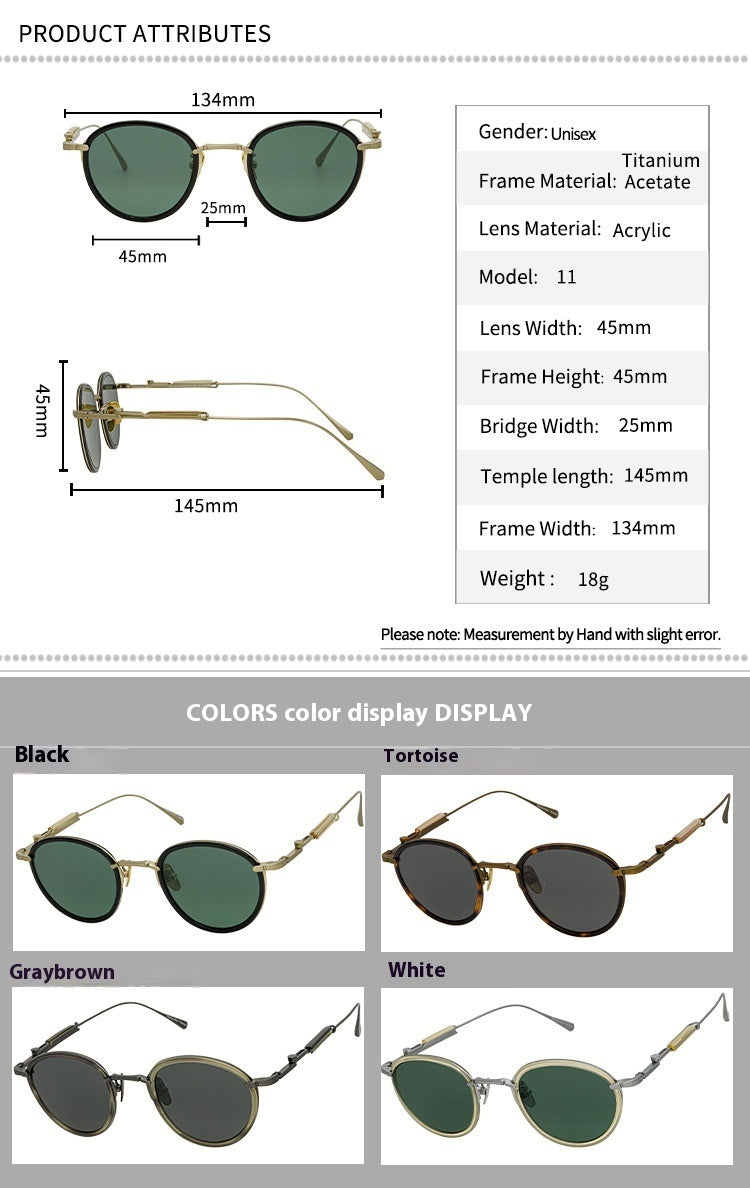 Vintage Round Frame Special-interest Artistic Youth Glasses - 𝓢𝓱𝓸𝓹𝓵𝓮𝓬𝔂