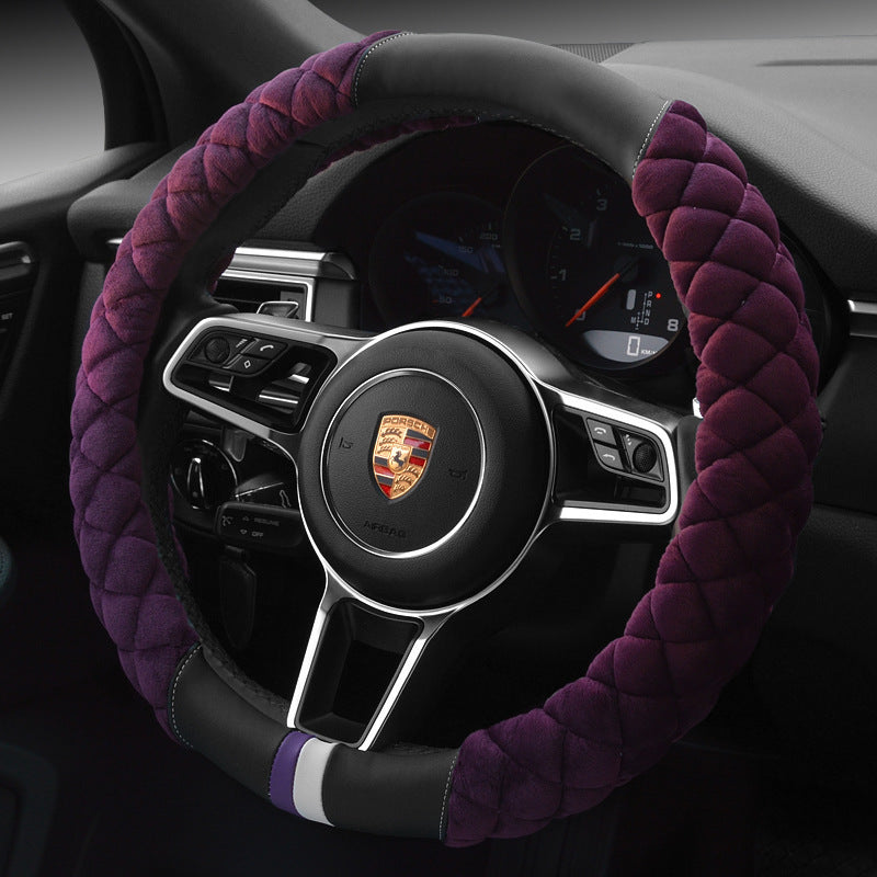 Universal Car Steering Wheel Cover Winter Decoration Cute 38cm Plush Footprint Auto Automobile Vehicle Steering Wheel Protector - 𝓢𝓱𝓸𝓹𝓵𝓮𝓬𝔂