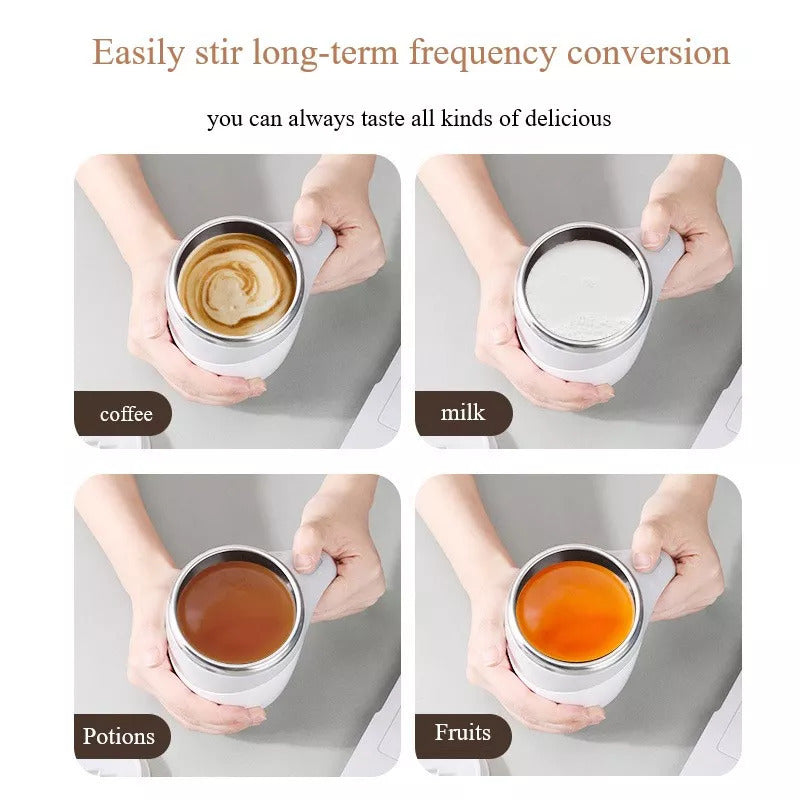 Rechargeable Model Automatic Stirring Cup Coffee Cup High Value Electric Stirring Cup Lazy Milkshake Rotating Magnetic Water Cup - 𝓢𝓱𝓸𝓹𝓵𝓮𝓬𝔂
