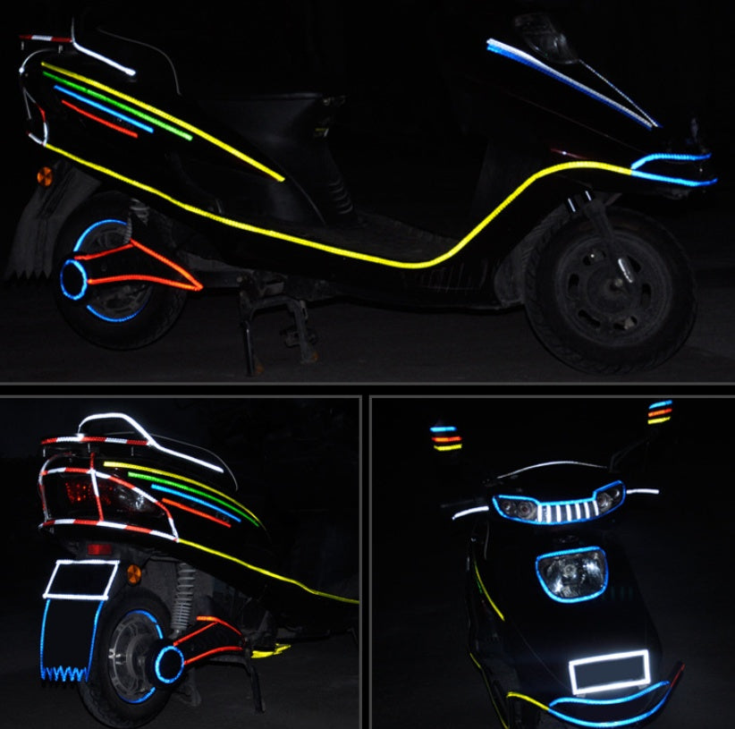 Car and motorcycle bicycle reflective stickers mountain bike luminous stickers dead fly bicycle wheel body sticker - 𝓢𝓱𝓸𝓹𝓵𝓮𝓬𝔂