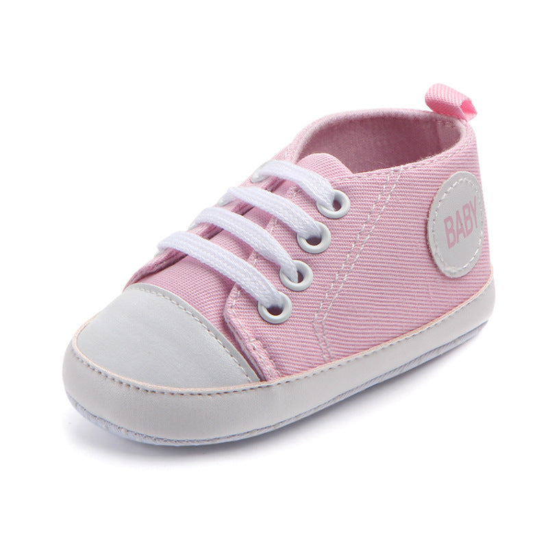 Canvas Classic Sports Sneakers Baby Boys Girls First Walkers Shoes Infant Toddler Soft Sole Anti-slip Baby Shoes - 𝓢𝓱𝓸𝓹𝓵𝓮𝓬𝔂